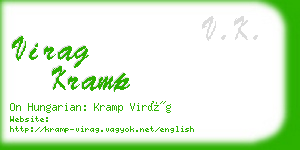 virag kramp business card